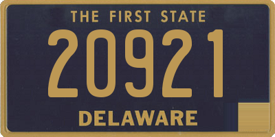 DE license plate 20921