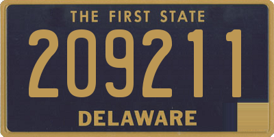 DE license plate 209211