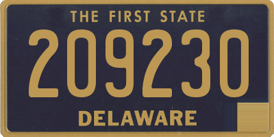 DE license plate 209230