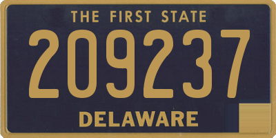 DE license plate 209237