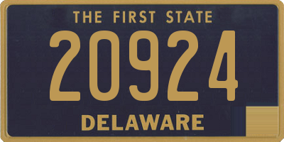 DE license plate 20924