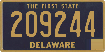 DE license plate 209244