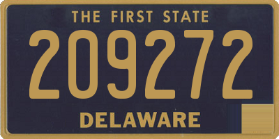 DE license plate 209272