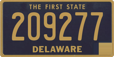 DE license plate 209277