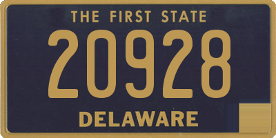 DE license plate 20928