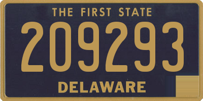 DE license plate 209293