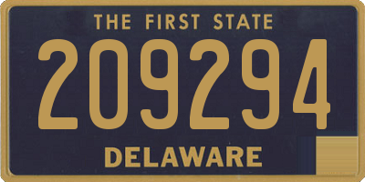 DE license plate 209294