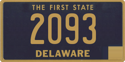 DE license plate 2093