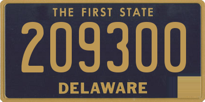 DE license plate 209300