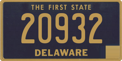 DE license plate 20932