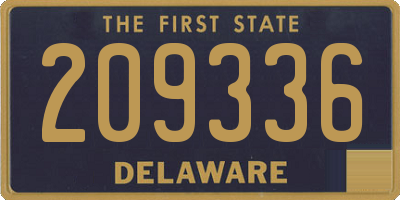 DE license plate 209336
