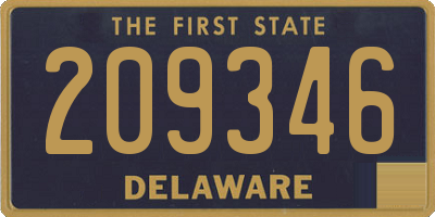 DE license plate 209346