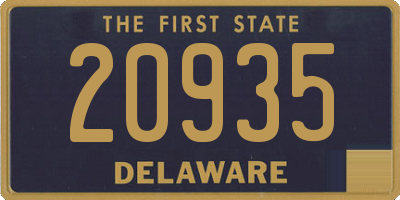 DE license plate 20935