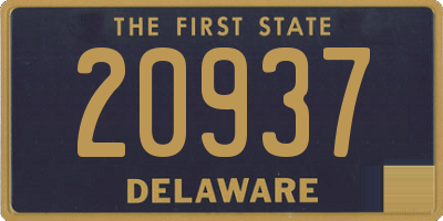 DE license plate 20937