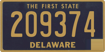 DE license plate 209374