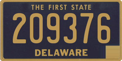 DE license plate 209376