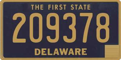 DE license plate 209378