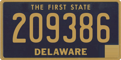 DE license plate 209386