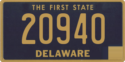 DE license plate 20940