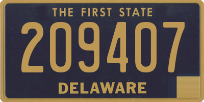 DE license plate 209407