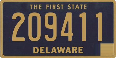 DE license plate 209411