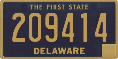 DE license plate 209414