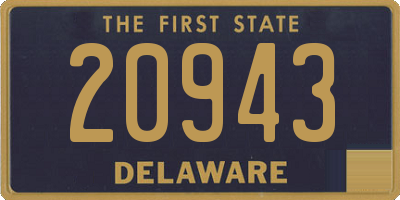 DE license plate 20943