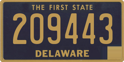 DE license plate 209443
