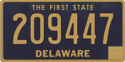 DE license plate 209447