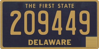 DE license plate 209449