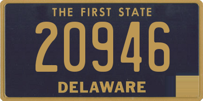 DE license plate 20946