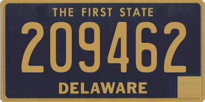 DE license plate 209462