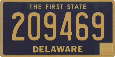 DE license plate 209469