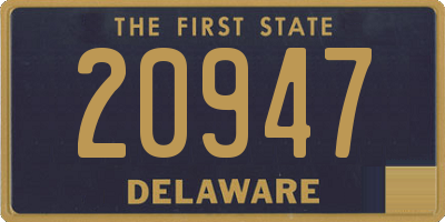 DE license plate 20947