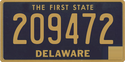 DE license plate 209472