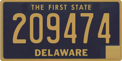 DE license plate 209474