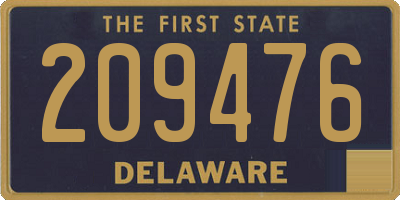 DE license plate 209476