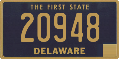 DE license plate 20948