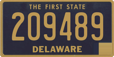 DE license plate 209489