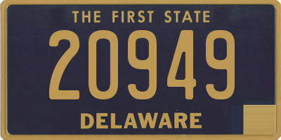 DE license plate 20949