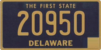 DE license plate 20950