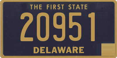 DE license plate 20951