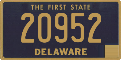 DE license plate 20952