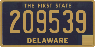 DE license plate 209539