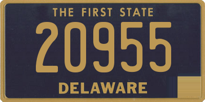 DE license plate 20955