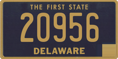 DE license plate 20956