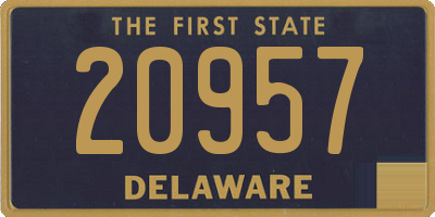 DE license plate 20957