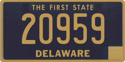 DE license plate 20959