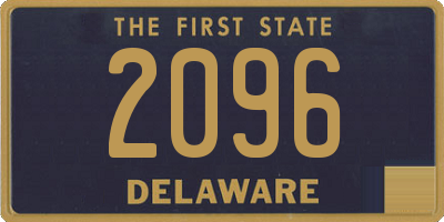 DE license plate 2096