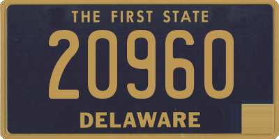 DE license plate 20960